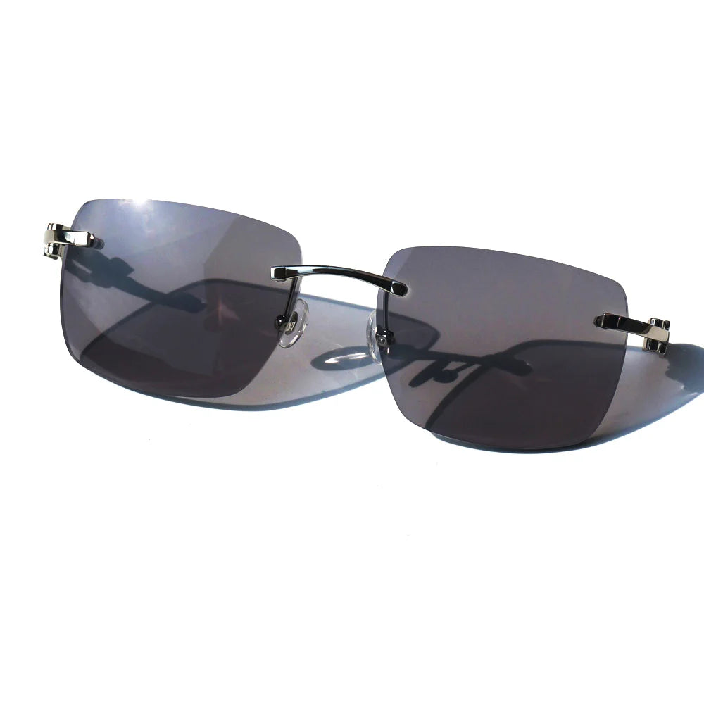 Photochromic Sunglasses White Black Buffalo Horn