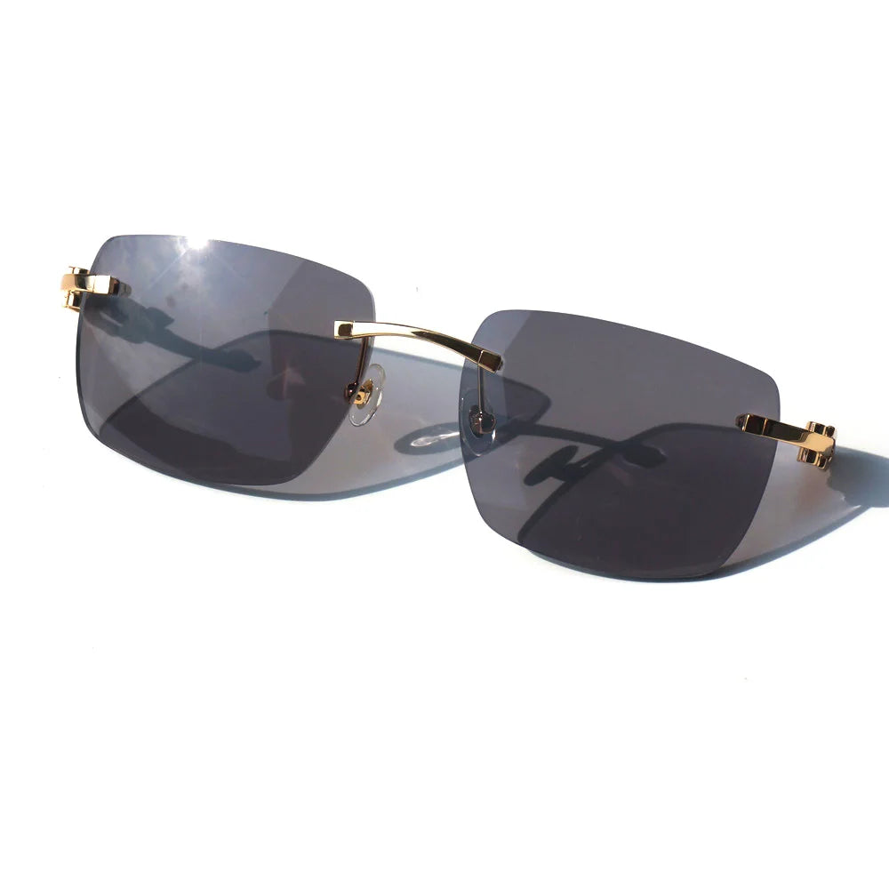 Photochromic Sunglasses White Black Buffalo Horn