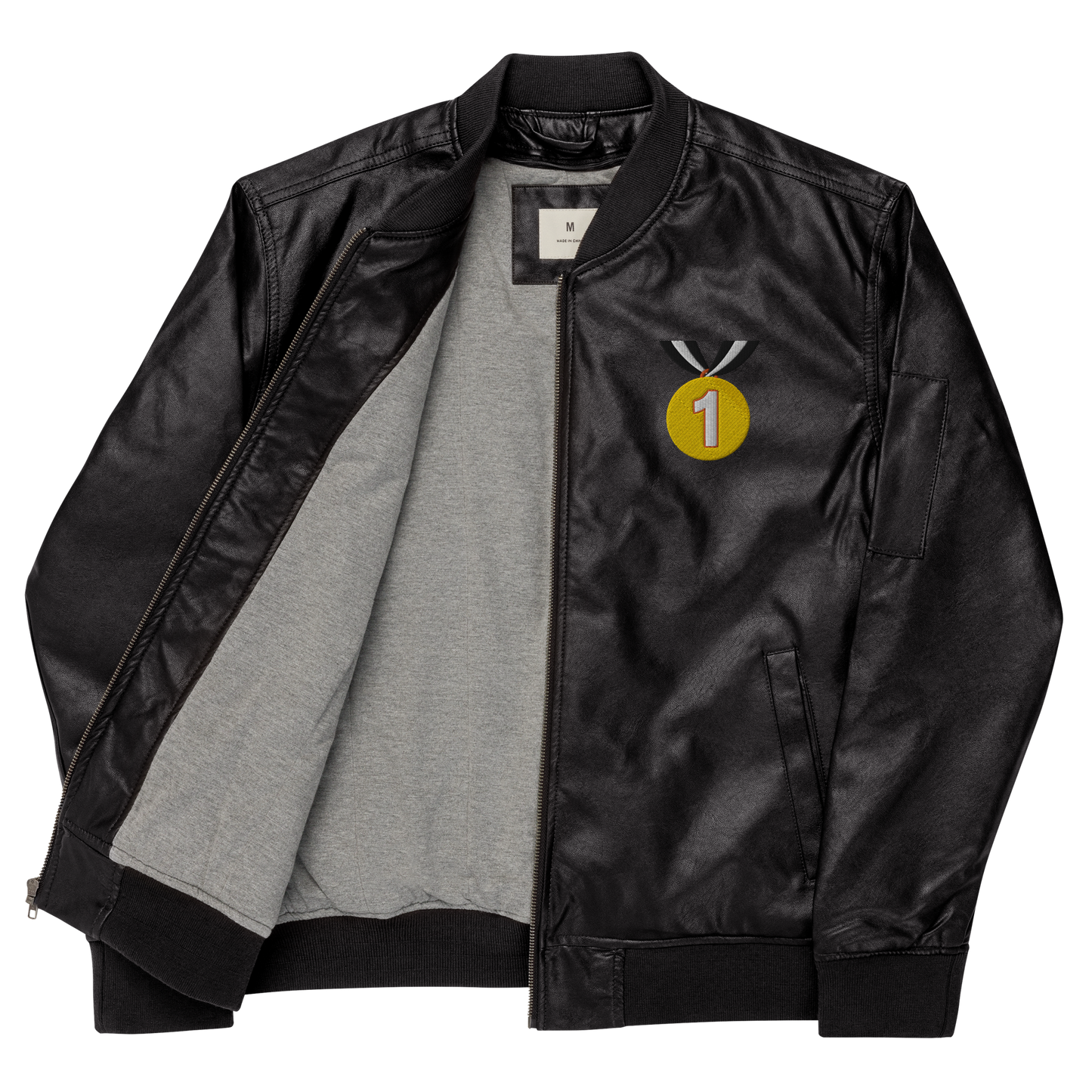 FPG x Never Seen The Back Of Them Leather Bomber Jacket