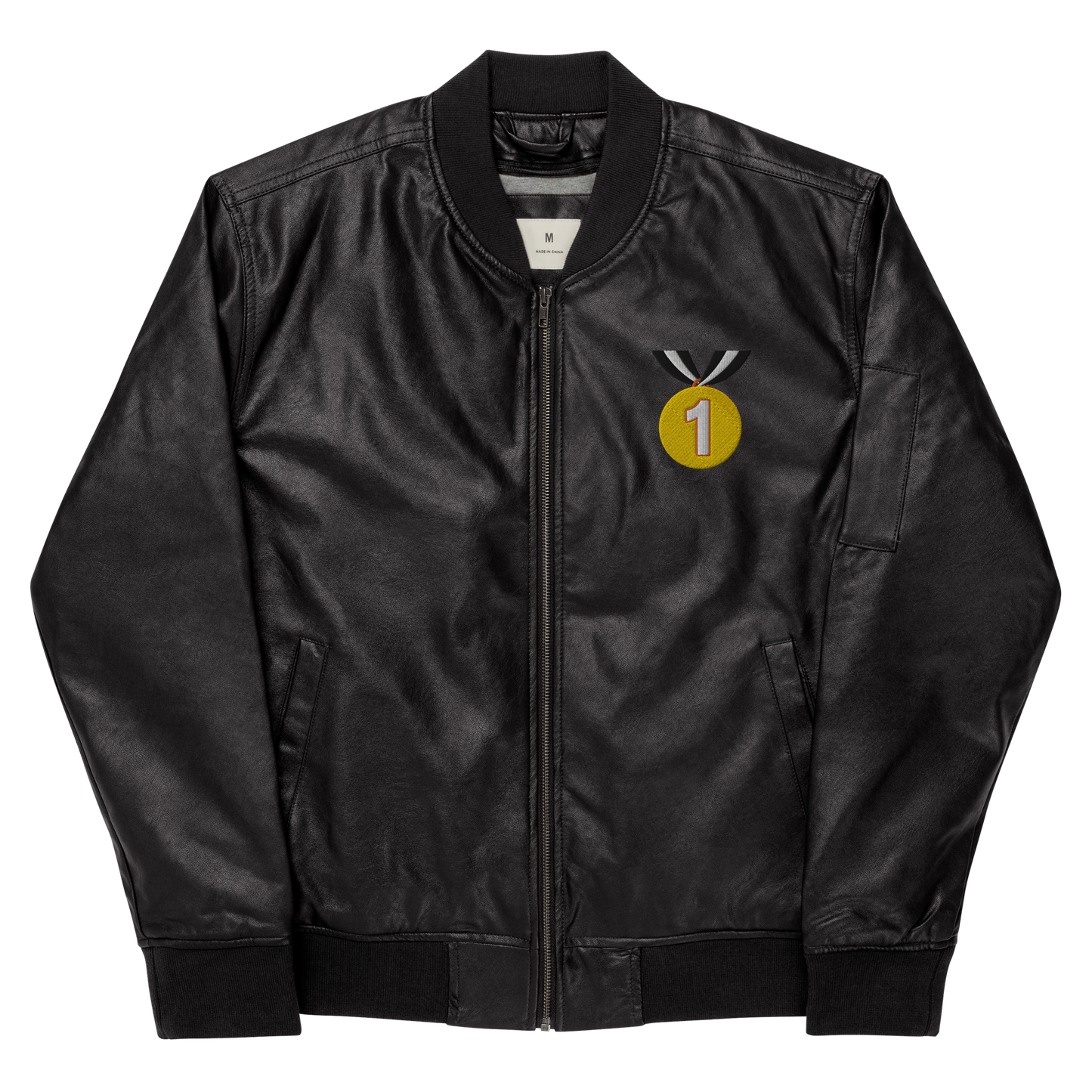 FPG x Never Seen The Back Of Them Leather Bomber Jacket