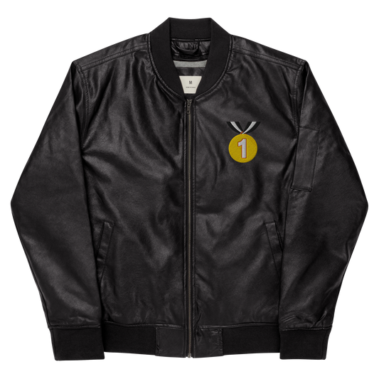 FPG x Never Seen The Back Of Them Leather Bomber Jacket