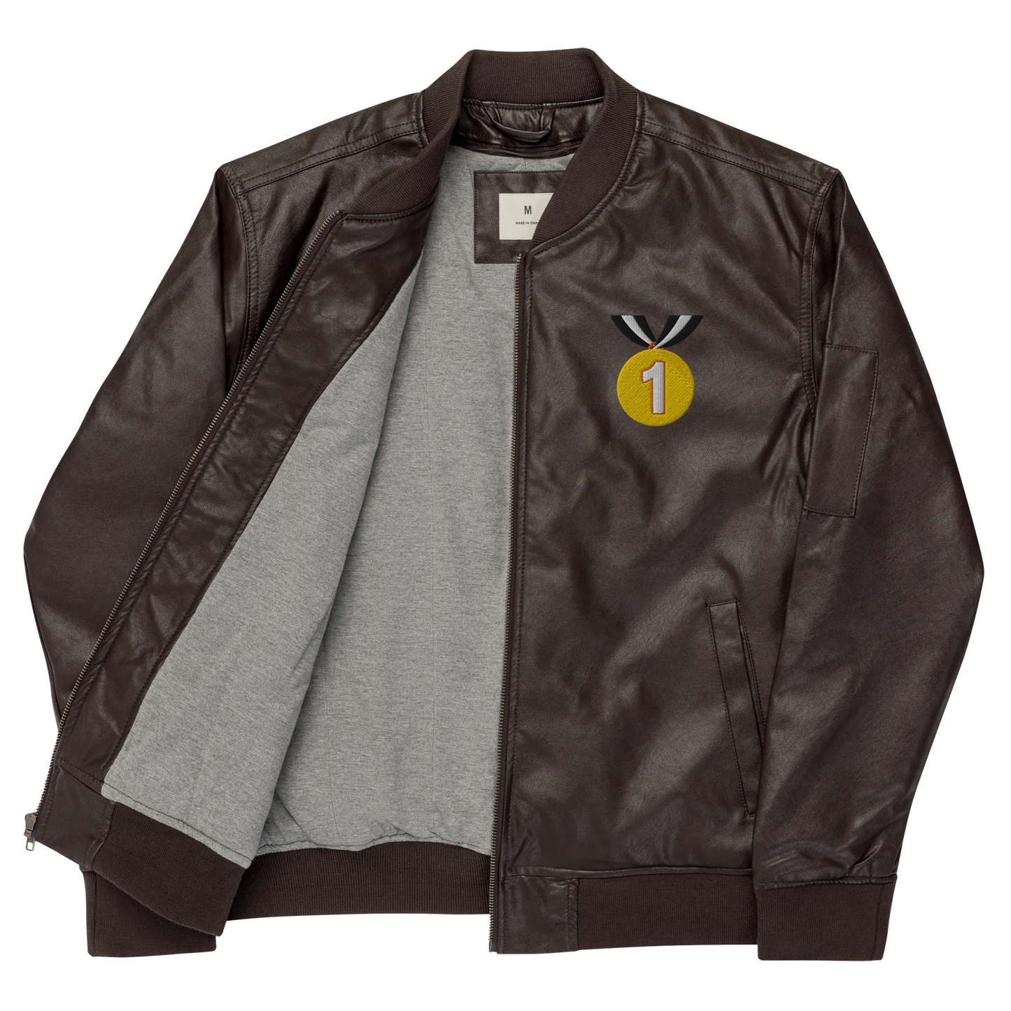 FPG x Never Seen The Back Of Them Leather Bomber Jacket