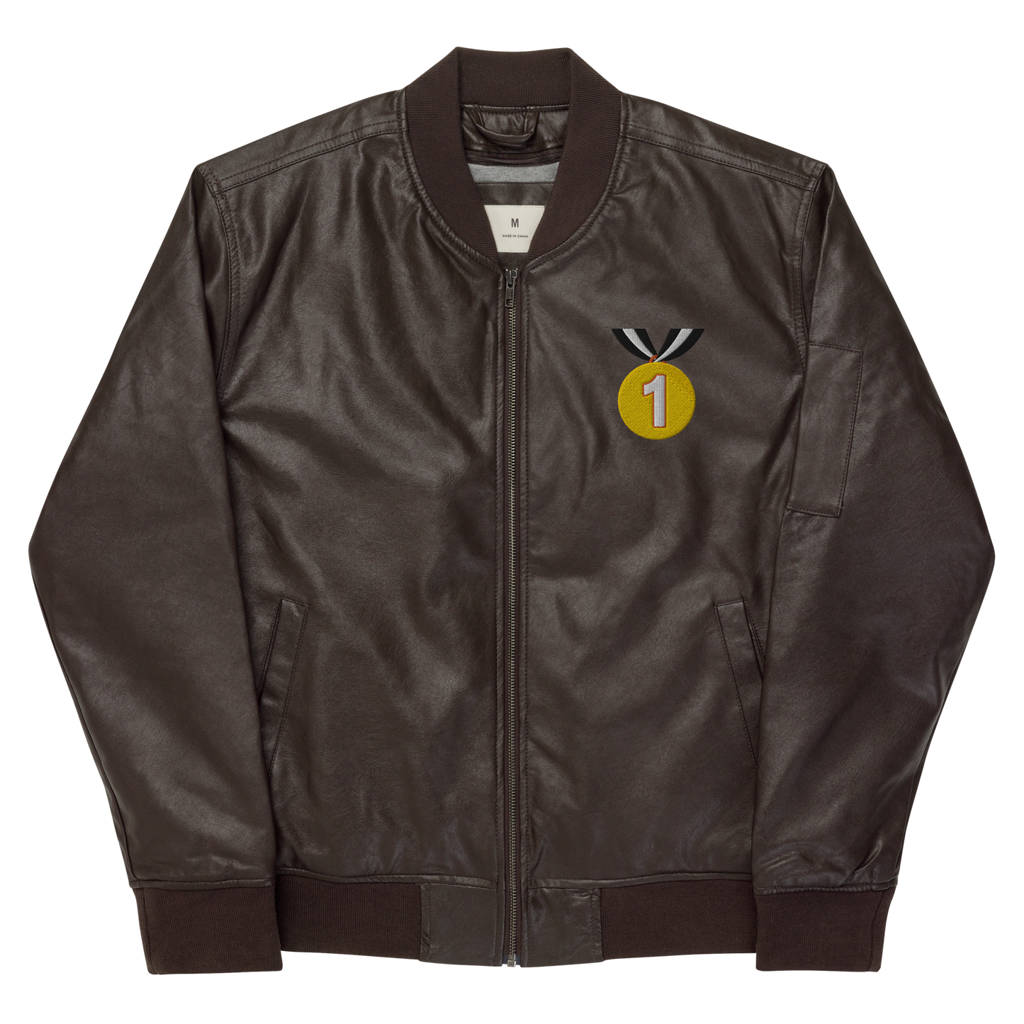 FPG x Never Seen The Back Of Them Leather Bomber Jacket