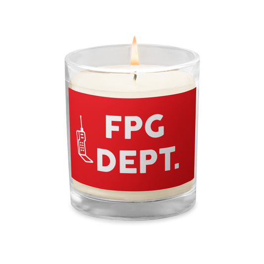 FPG x Glass jar soy wax candle