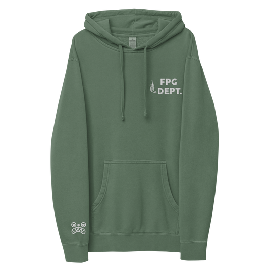 FPG DEPT. pigment-dyed hoodie